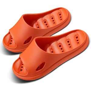 Sumateng Claquette Homme Femme Pantoufles Confortable Léger Antidérapante Chaussures de Piscine Plage été Adultes Unisexe Orange 37-38 EU - Publicité