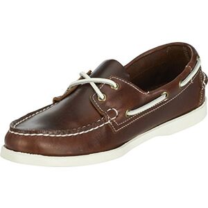 Sebago Homme Docksides Portland Waxed Chaussures Bateau, Marron (Brown-White A02), 45 EU - Publicité