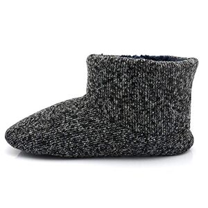 COFACE Homme Haute Qualité Niche Chaussons d'hiver Chaud Anti-dérapant Chaussures doublées pour intérieur/extérieur, Noir, 44 EU - Publicité