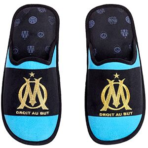 OLYMPIQUE DE MARSEILLE Chaussons Om Collection Officielle Taille 35, Noir - Publicité