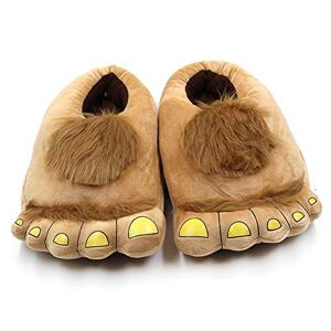 VKTY Bigfoot Chaussons fantaisie en fourrure pour homme Chaussons confortables et chauds Pour adultes, comme sur l'image - Publicité