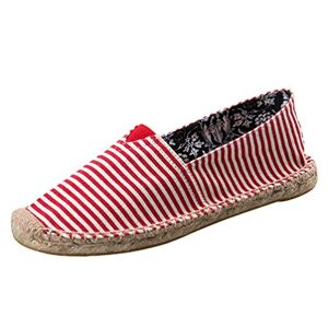Dooxi Hommes Femmes Amoureux Décontractée Plat Loafers Chaussures Mode Confort Espadrilles 40(25cm) - Publicité