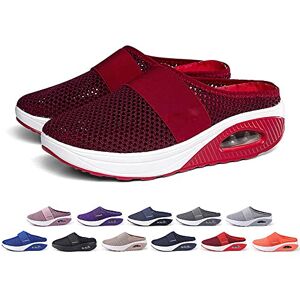 Hokuto Orazia Chausson Ergonomique EU, Chaussures De Marche à Enfiler à Coussin d'air Chaussures De Marche OrthopéDiques (35 EU, Dark Red) - Publicité