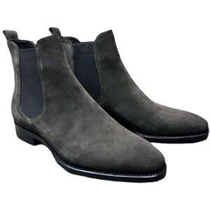 SWZEC Bottines Chelsea Classiques Décontractées pour Hommes Mocassins à Enfiler Vintage Antidérapants 39-48 EU (Gris,41) - Publicité