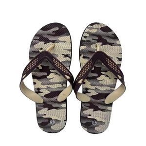 1st American Tongs d'été pour homme – Pantoufle homme mer, Camouflage Coffee, 40 EU - Publicité