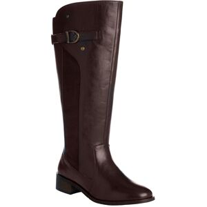 Bottes cavalieres cuir mollets reglables - Blancheporte Marron 36