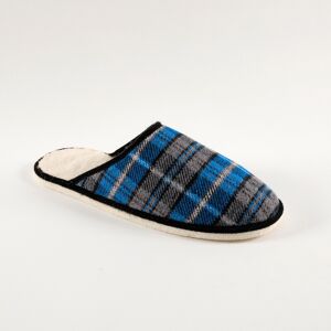 Blancheporte Mules homme silencieuses fourrées laine - Blancheporte Bleu 43