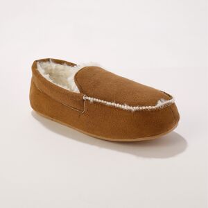 Blancheporte Pantoufles fourrées style mocassin - Blancheporte Beige 41