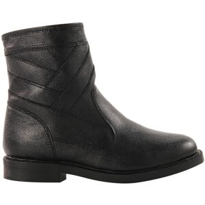 Blancheporte Botillons zippés cuir fourrés laine - jusqu'au 46 - Blancheporte Noir 46