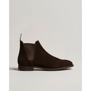 Crockett & Jones Chelsea 8 Boot Dark Brown Suede