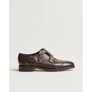 John Lobb William Double Monkstrap Dark Brown Calf