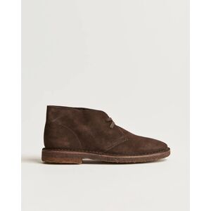 Drake's Clifford Suede Desert Boots Dark Brown