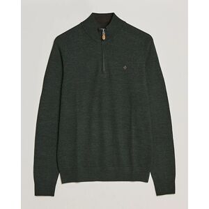 Morris John Merino Half Zip Olive