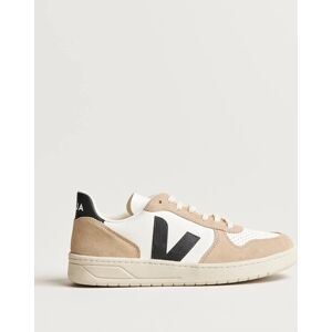 Veja V-10 Chromefree Leather Extra White/Black Sahara