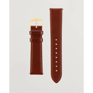 HIRSCH Osiris Calf Leather Watch Strap Mid Brown