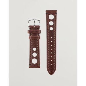 Rally Natural Leather Racing Watch Strap Brown