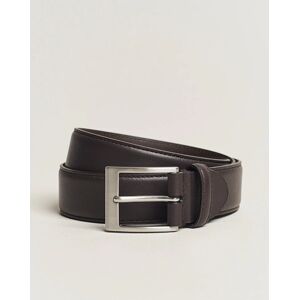 Canali Leather Belt Dark Brown Calf