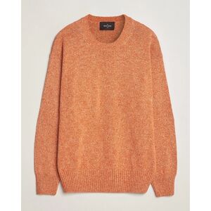 Gran Sasso Cotton Heavy Knitted Crew Neck Rust Melange