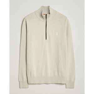 Boss ORANGE Kanobix Knitted Half-Zip Light Beige