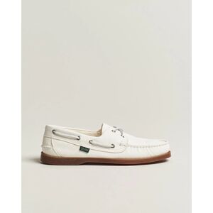 Paraboot Barth Boat Shoe White Deerskin