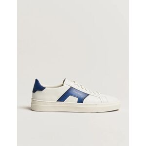 Santoni Double Buckle Sneakers White/Navy