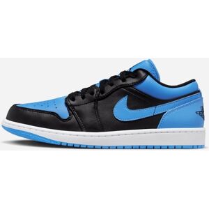 Nike Chaussures Nike Air Jordan 1 Low Noir & Bleu Homme - 553558-041 Noir & Bleu 11 male