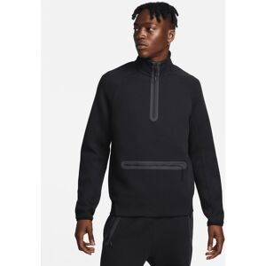 Nike Sweat 1/2 Zip Nike Sportswear Tech Fleece Noir Homme - FB7998-010 Noir S male