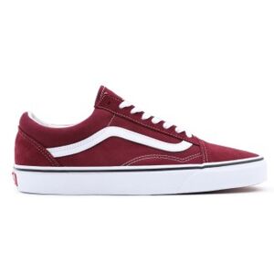 Vans pour homme. VN0A38G15U71 Maroon - Old Skool - Baskets en cuir (36), Plat, Lacets, Casuel, Grenat - Publicité