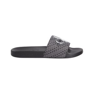 Calvin Klein Jeans pour homme. YM0YM00955 Slide Slide Aop noir (41), Plat, Aucun, Casuel, Beachwear - Publicité