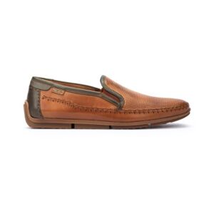 Pikolinos pour homme. M1S-3193C1 Mocassins en cuir marron Conil (42), Plat, Aucun, Casuel, Classique - Publicité