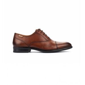 Pikolinos pour homme. M7J-4184 Mocassins Bristol en cuir brun (46), Marron, Plat, Lacets, Casuel - Publicité