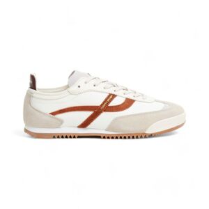 Pompeii pour homme. H-01-035-05 Retro Multi Baskets en cuir Raisin blanc (46), Plat, Lacets, Casuel - Publicité