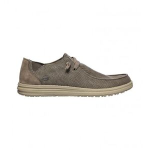 Skechers pour homme. 66387 Mocassins Melson marron (42), Beige, Tissu, Plat, Lacets, Casuel - Publicité