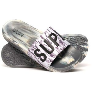 Superdry pour homme. MF310261A Tongs grises à imprimé camouflage (42/43), Plat, Aucun, Beachwear - Publicité