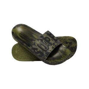 Superdry pour homme. MF310261A Tongs à imprimé camouflage vert (42/43), Plat, Aucun, Beachwear - Publicité