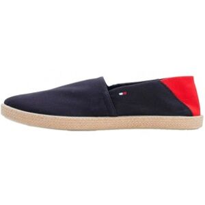 Tommy Hilfiger pour homme. FM0FM00569 Espadrilles Espadrilles en jute Bloc de couleur marine (44), Tissu, Plat, Aucun, Casuel - Publicité