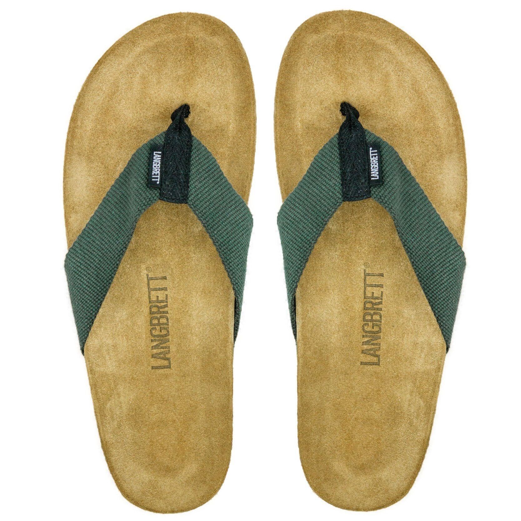 LANGBRETT GUR Ecological sandals, Green / 43