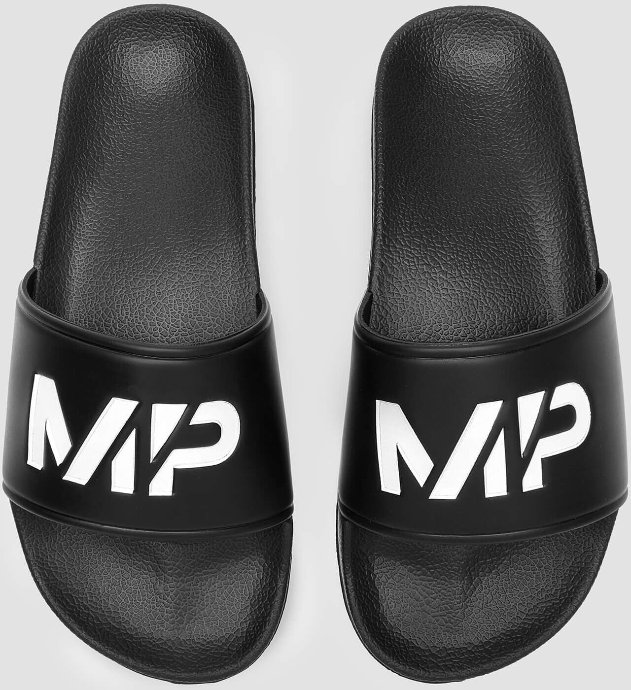 MP Men's Sliders - Black/White - UK 8