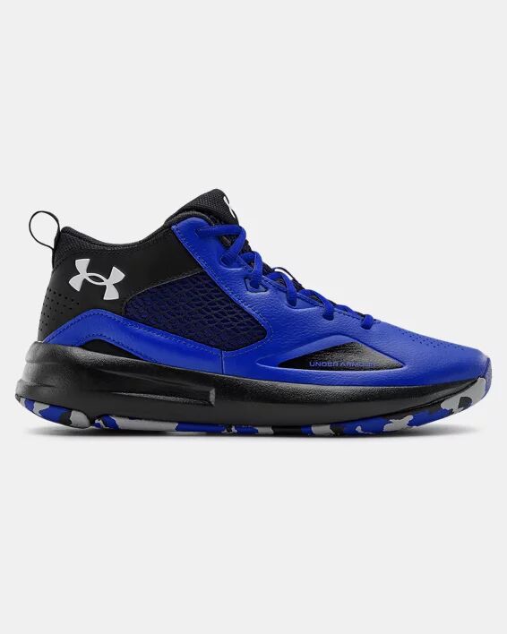 Under Armour Adult UA Lockdown 5 Basketball Shoes Blue Size: (8)
