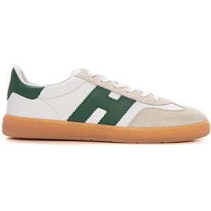 Hogan Sneakers in pelle con lacci COOL Bianco-verde Uomo 7