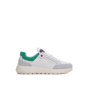 Peuterey Sneakers In Pelle Con Lacci Zamami Bianco-verde Uomo 41