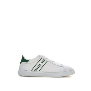 Hogan Sneakers in pelle con lacci H365 Bianco-verde Uomo 7
