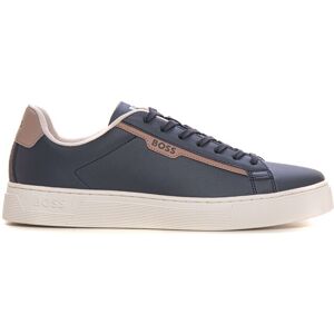 Boss Sneakers in pelle con lacci Blu Uomo 44