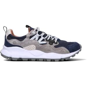 FLOWER MOUNTAIN Sneaker uomo blu/grigia in suede BLU 45