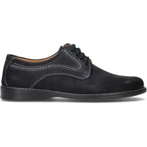 NEROFUMO Stringata uomo blu in pelle NERO 42