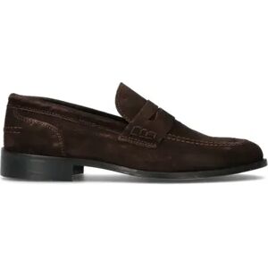 NEROFUMO LORENZO TERRA Mocassino uomo marrone in suede TESTA DI MORO 45