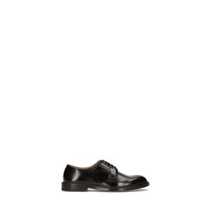 DOUCAL'S Stringata uomo nera in pelle MARRONE 44