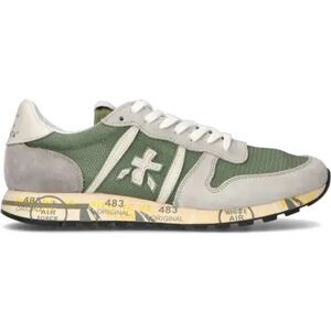 Premiata Sneaker uomo grigia/verde in suede GRIGIO 44