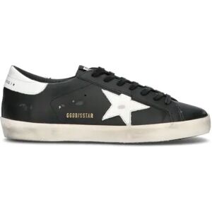 GOLDEN GOOSE SUPER-STAR CLASSIC Sneaker uomo nera in pelle NERO 41