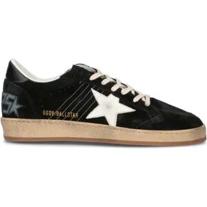 GOLDEN GOOSE BALL STAR Sneaker uomo nera in suede NERO 45